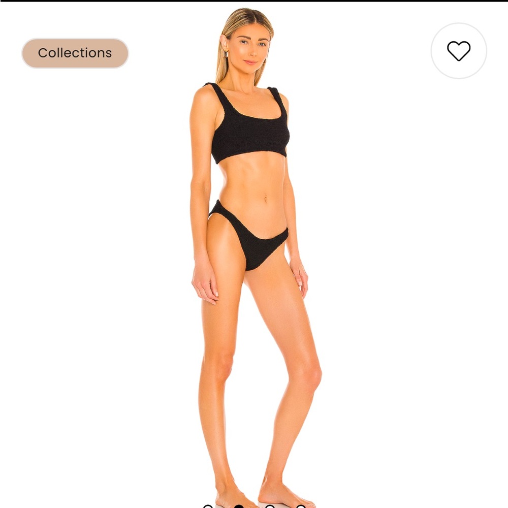 Hunza G xandra 2 piece black bikini